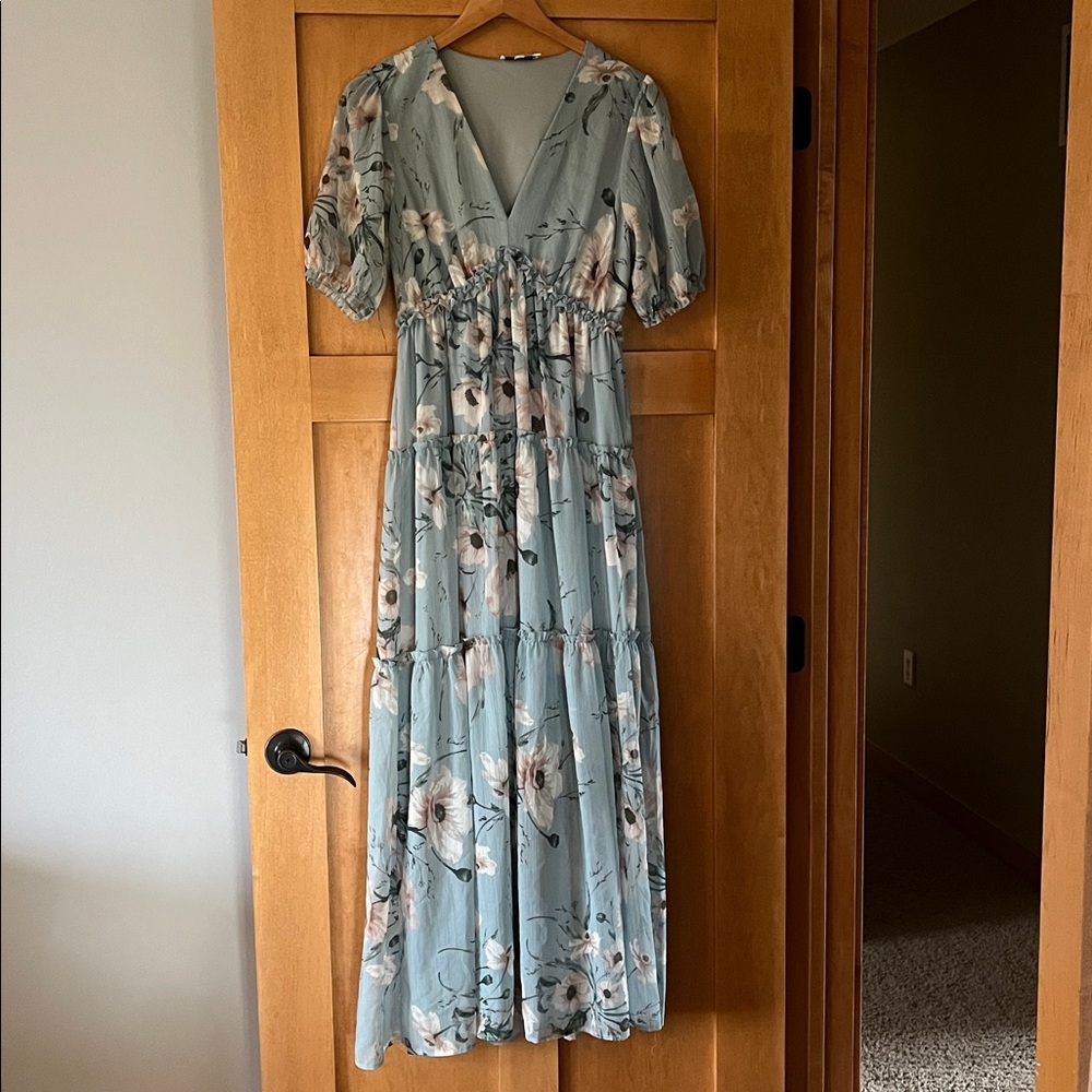 NWT Baltic Born Santorini Floral print Maxi Dress Size Medium - Picture 2 of 6